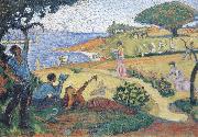 Paul Signac sketch for oil painting